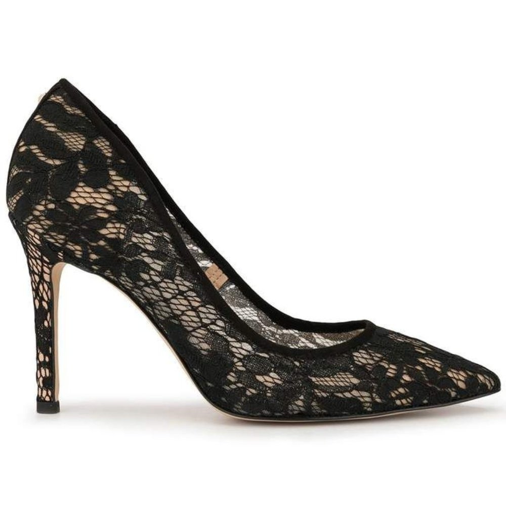 Sam Edelman Black Hazel Lace Heel